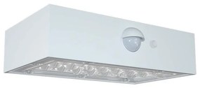 LED Napelemes érzékelős fali lámpa LED/3W/3,7V 3000K/4000K IP65 fehér