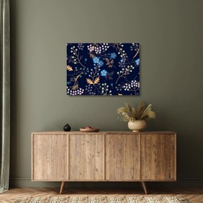 Üveg kép - Őszi virágok (70x50 cm)