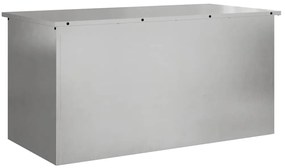 Kültéri Tároló Doboz Ezüst 100 x 50.5 x 50 cm Rozsdamentes acél
