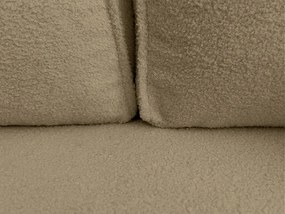 SMART BOUCLE L alakú kihúzható, megfordítható sarokkanapé 232x143 cm, sötétbézs