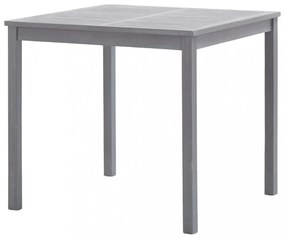 szürke tömör akácfa kerti asztal 80 x 80 x 74 cm