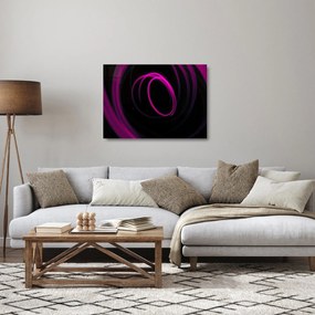Kép - lila vonalak (üvegen) (70x50 cm)