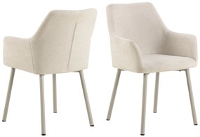 MAZZONI EXPORT VERA Bézs (Apia 453 szövet) / bézs váz - MODERN KÁRPITOZOTT CHENILLE  KAGYLÓSZÉK LOFT STÍLUSÚ NAPPALIBA/ÉTKEZŐBE