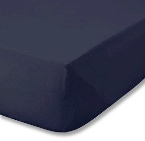 Sötétkék gumis flanel lepedő 150x200 cm Brushed – Catherine Lansfield