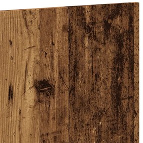 antik fa színű szerelt fa ágyfejtámla 160x1,5x80 cm