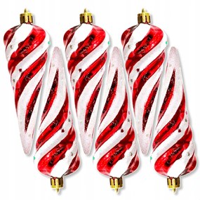 Nagy karácsonyfadíszek, jégcsapok, törésbiztos karácsonyfagömbök