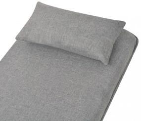 világosszürke forgó szövet fekvőszék