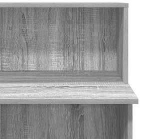 recepciós pult szürke sonoma 100x50x103,5 cm szerelt fa