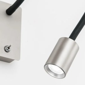 Orion WA 2-1342 - LED Rugalmas kicsi fal lámpa KURT LED/5W/230V ezüst