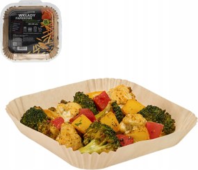 50x Air Fryer Zsírmentes Olajsütő Utántöltő Négyzet 16x4,5cm