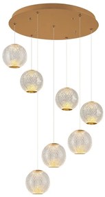 LED csillár kábelen CREMONA 7xLED/5W/230V 3000K arany