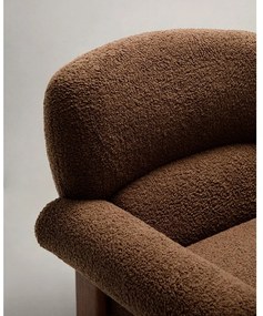 Barna buklé fotel Nema – Kave Home