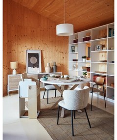 Fekete-natúr színű étkezőszék Maureen – Kave Home