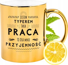 Prémium Arany Fényes Bögre Ajándék Nyomtatott Fénykép