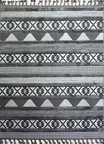 Boho Szőnyeg 200x290 Hálószoba Nappaliba Szürke Loft