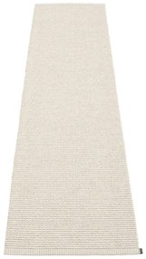 Krémszínű kültéri-beltéri futószőnyeg 70x300 cm Mono Linen Vanilla – Pappelina