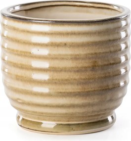 Dekorációs virágtartó Bena 14x14x13 Eurofirany világosbarna
