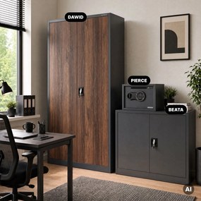 Kis bedobós széf kódzárral, elektronikus, napi bevételhez és borítékokhoz, 350x250x250 mm: PIERCE