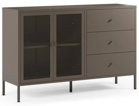 Szürke fém komód 140x90x40 cm Fayna – Marckeric