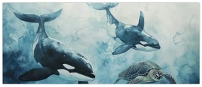 Kép - Víz alatti festmény (120x50 cm)