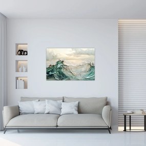 Kép - 3D tengeri absztrakció (90x60 cm)