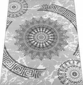 Szőnyeg 160x230 Hálószoba Nappaliba Szürke Modern Rozetta Szőtt Divatos