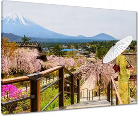 Vászonkép 80x60 Virágzó cseresznye