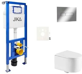 Falra szerelhető WC garnitúra világos falakhoz / fal előtti SAT SIKOJSREX72CR