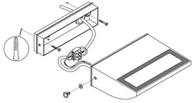 Eglo 99578 - LED Kültéri fali lámpa SORRONARO LED/10,5W/230V IP44