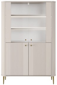 Vesper vitrin 103 cm - kasmír / arany lábak