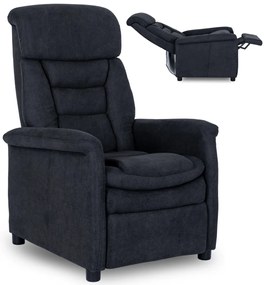 TV és Relaxfotel Fekete Színben. NORDI