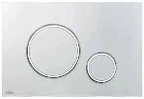 Alcaplast nyomólap - dupla nyomógomb - THIN 7 - KRÓM-MATT / KRÓM-FÉNYES