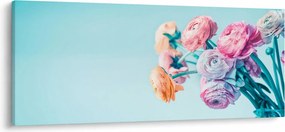 Kép - Virágok a vázában (120x50 cm)