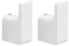 Gedy - PIRENEI 2 darabos fali kampó, matt fehér