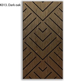 Freja V mintás akusztikus falipanel 120x60x0,9cm - sötét tölgy - sötét tölgy