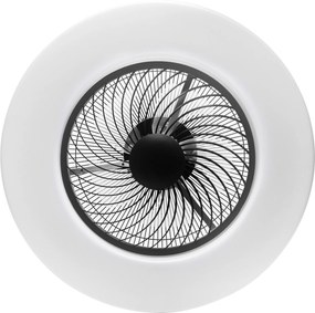 Toolight Szerszámlámpa, LED mennyezeti lámpa ventilátorral APP1552-C, fekete-fehér, OSW-05181