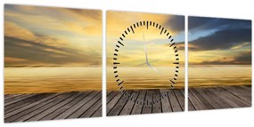 Kép - Kilátással rendelkező móló (órával) (90x30 cm)