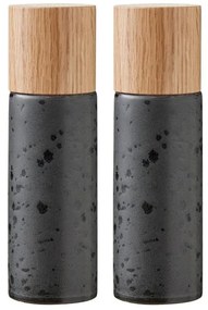 Fekete kerámia só- és borsőrlő szett 2 db-os Gastro Black – Bitz