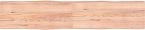 vidaXL világosbarna kezelt tömör asztallap 200x40x(2-4) cm