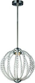 Feiss glamour kristály LED függeszték oberlin nikkel elsfe-oberlin-p-s
