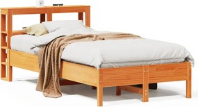 vidaXL viaszbarna tömör fenyőfa ágy matrac nélkül 75 x 190 cm