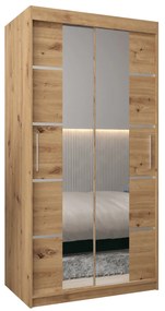 Ruhásszekrény 100 cm Verika 4 100 (artisan tölgy). 1064247