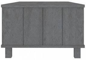HAMAR sötétszürke tömör fenyőfa dohányzóasztal 100 x 55 x 35 cm