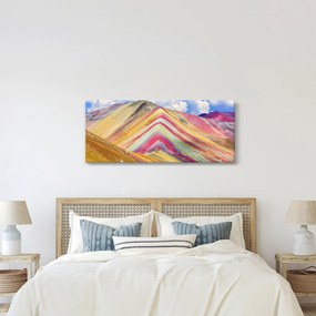 Kép - Rainbow Mountain, Peru (120x50 cm)