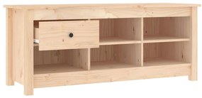 tömör fenyőfa cipősszekrény 110 x 38 x 45,5 cm