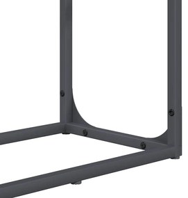 antracitszürke hidegen hengerelt acél tűzifatároló 60x25x100 cm