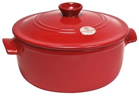 Flame piros kerĂĄmia kerek lĂĄbas fedĆvel, â 27 cm - Emile Henry