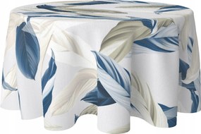 Abrosz Kerek Dekorációs Asztalra 140 CM Foltálló Kör Levél Minta 052