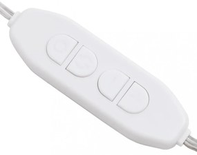 ovális üvegtükör LED-lámpákkal 40 x 20 cm