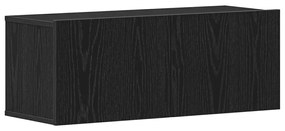 TV faliszekrények (2 db) - Fekete tölgy, 80x30x30 cm, MDF-ből készült